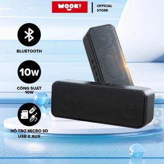 Loa Bluetooth ROBOT RB520 Công Suất Lớn 10W Âm Trầm Hỗ Trợ Kết Nối Thẻ Nhớ TF USB AUX Hàng Chính Hãng