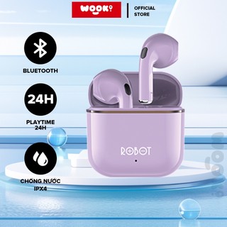 Tai Nghe Bluetooth 5.3 ROBOT Airbuds T50S Semi InEar Kháng Nước IPX4 Âm Thanh Rõ Nét