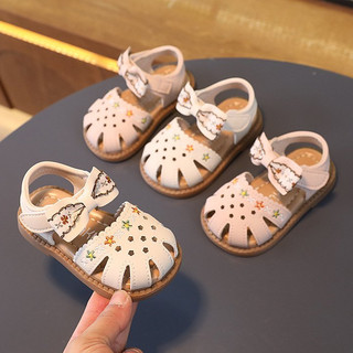 Dép rọ , sandal hoa thêu dễ thương cho bé gái cho bé từu 0-2 tuổi