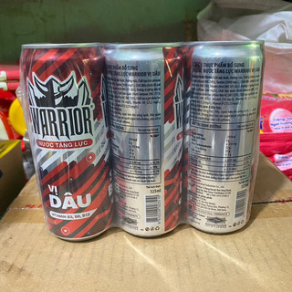 Lốc 6 Lon Warrior Dâu (Sting Thái ) Lon 330ml