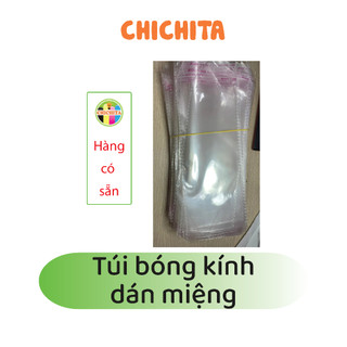 Túi bóng kính dán miệng opp 100g, 500g chichita nhiều kích thước. có sẵn
