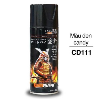 Sơn xịt Samurai [Chính Hãng ] Đen Candy CD111* (màu khói sơn chóa đèn). 400ml