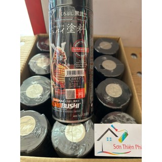 Sơn xịt Samurai [Chính Hãng ] Đen Candy CD111* (màu khói sơn chóa đèn). 400ml