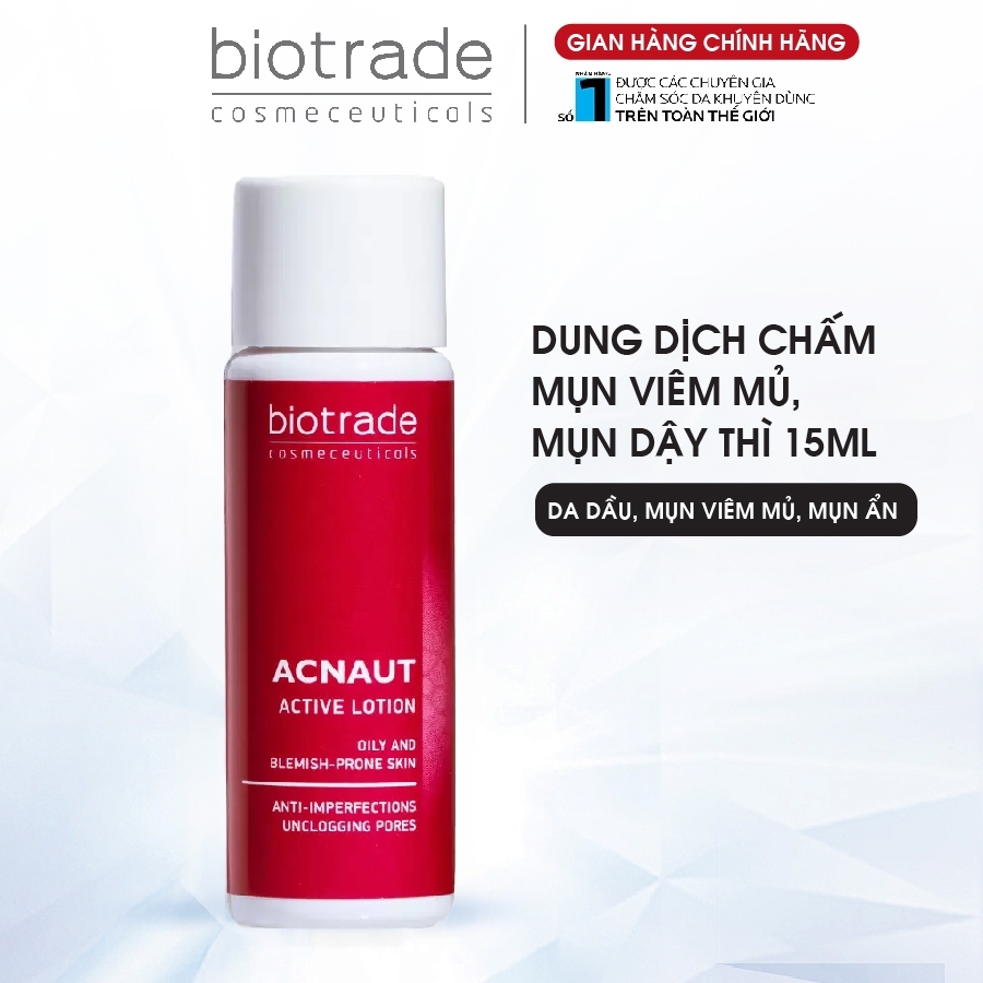 Lotion Chấm Mụn - Biotrade Acnaut Active Lotion 15ml [HÀNG CÔNG TY]