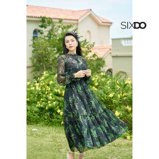 Đầm xòe hoa sixdo