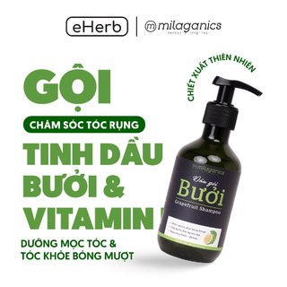  Dầu gội bưởi kích thích mọc tóc từ tinh dầu bưởi nguyên chất MILAGANICS 280ml (chai)