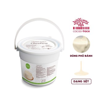 Sô cô la compound chocoform trắng 1kg - puratos socola sệt trắng