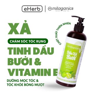  Dầu xả tóc tinh dầu bưởi phục hồi tóc hư tổn, ngừa rụng, mọc tóc nhanh MILAGANICS 750ml (chai)
