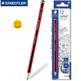 Bút chì đức staedtler 110-2b chính hãng , thân sọc đỏ đen