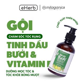 Dầu gội bưởi ngừa rụng & kích thích mọc tóc - Dầu gội tinh dầu bưởi mọc tóc MILAGANICS 250ml (chai)