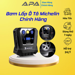 Bơm lốp xe ô tô Michelin 12266 ⚡BẢN MỚI NHẤT - FREESHIP⚡ Bơm ô tô tự ngắt - Chính hãng BẢO HÀNH 06 tháng