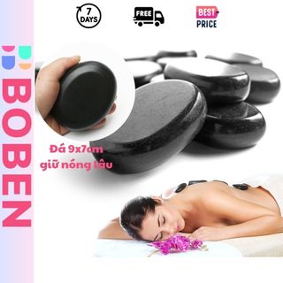 Đá Nóng Núi Lửa Massage Body Cho Spa Nóng Lâu kích thước 9x7cm