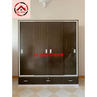 Tủ nhựa 4 cánh cửa lùa