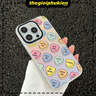 Ốp Lưng Iphone Mặt Nhám Đổi Màu Trái tim nhiều màu Dành Cho iP 6/7/8/plus/x/xr/xs/11/12/13/14/15/pro max - dm2015