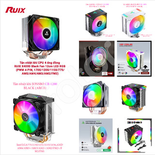 [FREESHIP] FAN CPU, TẢN NHIỆT KHÍ CPU INTEL/AMD COOLER MASTER, JONSBO, RUIX, GLOWY, VSP CAO CẤP