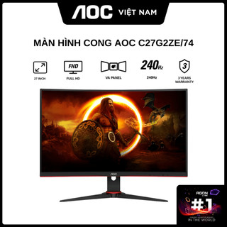 Màn hình cong aoc c27g2ze/74 27 inch - hàng chính hãng