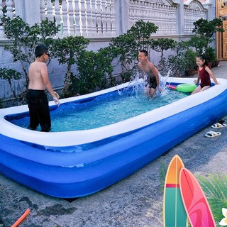  Bể bơi to 4m khổng lồ đáy chống trơn trượt cho bé yêu 