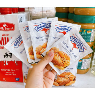 Men nở (Men khô) làm bánh mì, pizza, bông lan Instant Mauri loại 10g/gói BẾP VUI TƯƠI