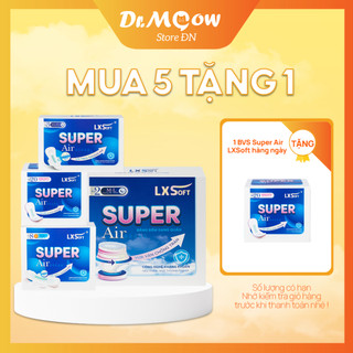 [FREESHIP] COMBO 5 hộp Băng vệ sinh Super Air LXSoft siêu thấm hút TẶNG 1 hộp Băng vệ sinh hàng ngày 20 miếng
