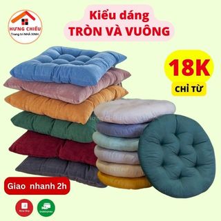 Đệm ngồi bệt kiêm gối tựa lưng mềm êm hình thú siêu cute, trơn.