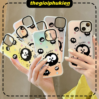Ốp Lưng Iphone Mặt Nhám Đổi Màu Gradient Lucky monster Dành Cho iP 6/7/8/plus/x/xr/xs/11/12/13/14/15/pro max - dm2012