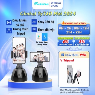 Gimbal quay video kiêm giá đỡ điện thoại livestream bán hàng quay 360 độ tự động theo dõi khuôn mặt tốt hợn P01