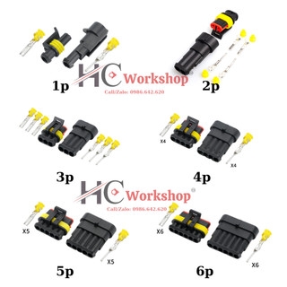Giắc chống nước cao cấp 1p 2p 3p 4p 5p 6p