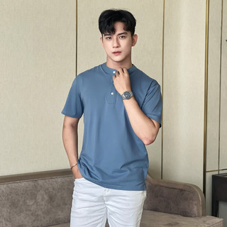 Áo thun nam nữ trơn cổ trụ NORAMAX vải Cotton co giãn, thấm hút mồ hôi, chuẩn form TK2409