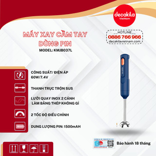 Máy xay cầm tay DECAKILA (KMJB037L) , công suất 60W, lưỡi dao inox sắc bén