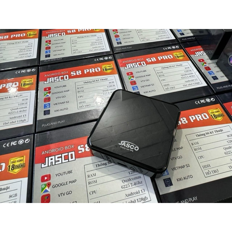BOX ANDROI JASCO S8Pro Ram 4/64gb & Ram 8 - 128gb