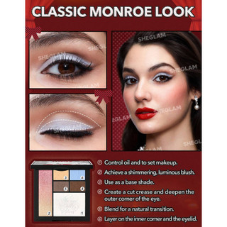 Bảng phấn mắt Marilyn Monroe X SHEGLAM, phấn trang điểm mắt  Marilyn Monroe