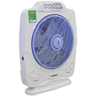 Quạt tích điện tiross ts917 - có đèn led - hàng chính hãng bảo hành 12 tháng