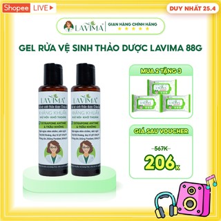 Mua 02 dung dịch vệ sinh lavima - 100% thảo dược châu âu tặng 03 khăn ướt vệ sinh vùng kín lavima protect