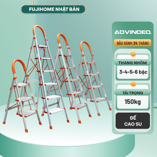 Thang nhôm ghế ADVINDEQ bản to ADS-705 bậc thang chữ A chất liệu hợp kim nhôm cao cấp chính hãng BH 24 tháng