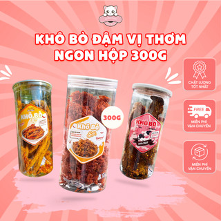 Khô bò đậm vị thơm ngon - hộp 300g