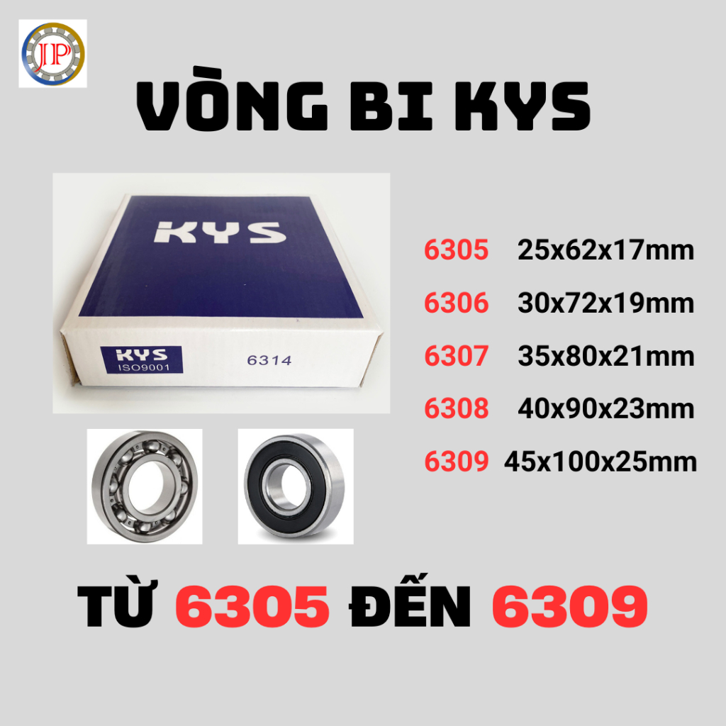 (Bạc đạn) Vòng bi KYS 6305, 6306, 6307, 6308, 6309