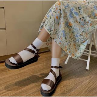 Giày Sandal Nữ M72 Màu Nâu Thời TrangĐế Cao 3cm