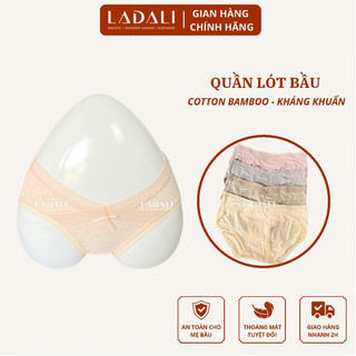 Quần Lót Bà Bầu Sau Sinh Kháng Khuẩn LADALI Size Lớn Siêu Thấm Hút Dáng Tam Giác Cạp Chéo Thoải Mái Cho Mẹ Bầu