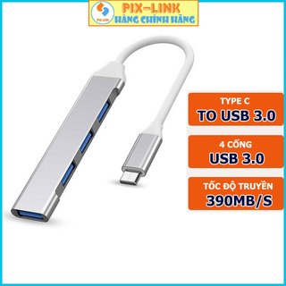 Bộ chuyển đổi type-c sang usb 3.0, cáp chuyển đổi type-c sang 4 cổng usb tốc độ cao