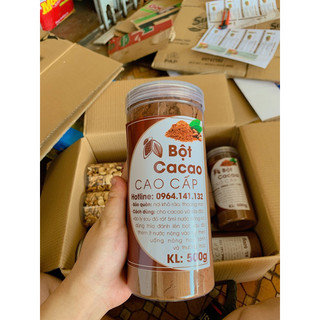 500g cacao nguyên chất đak lak loại xịn lon pet