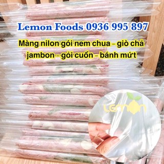 Tấm PP - Màng nilong gói gỏi cuốn, nem chua, màng nilon cắt sẵn từng miếng mỏng dai đều đẹp