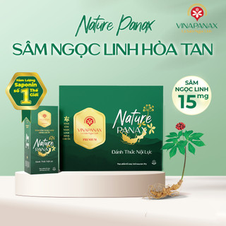 Bột uống Sâm Ngọc Linh Nature Panax giảm căng thẳng, tăng cường sức đề kháng (15 gói x 10g)
