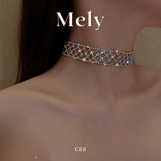 Dây chuyền Vòng cổ choker đính đá đi tiệc cao cấp - MELY 1294