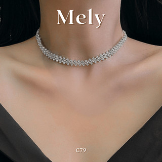 Mely - choker hoa đính đá nhân tạo
