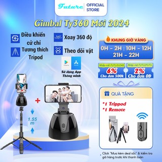 Giá Đỡ Điện Thoại Thông Minh Video 360°, Gimbal Công Nghệ AI Tự Động Theo Dõi Khuôn Mặt Hỗ Trợ Tốt Hơn Gimbal P01 Và P02