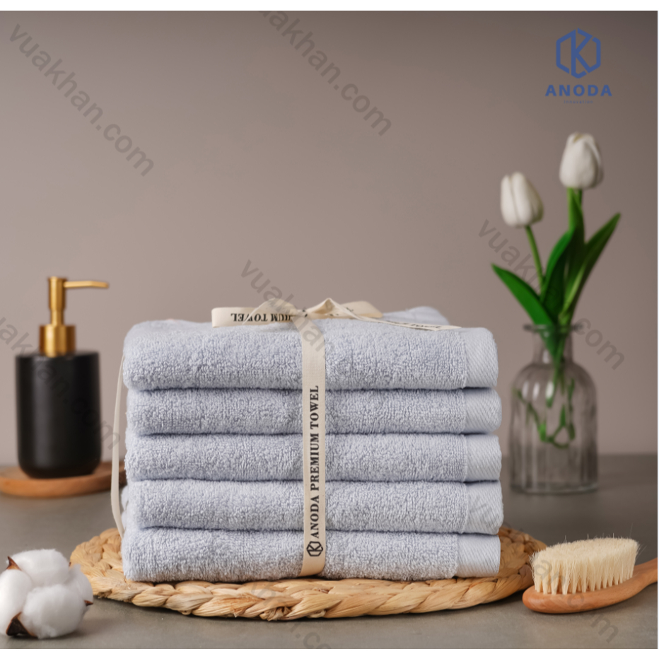 Khăn Xuất Hàn Khăn gội 40x80cm Trọng lượng 150gr 100% Cotton Cao cấp nhà Anoda Thấm Hút gấp 5 lần Không Ra Màu