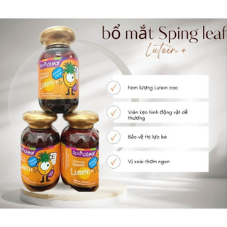 Gummy bổ mắt cho bé lutein spring leaf