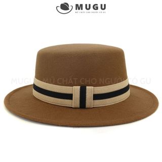 Mũ Boater Chóp Tròn TN03 Vành Ngắn - Nón Vintage Cao Cấp Chụp Ảnh chất Nỉ | MUGU