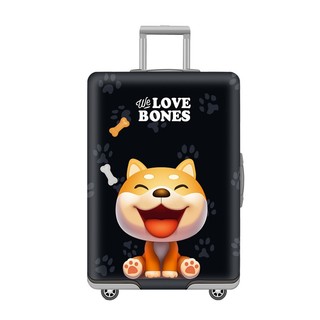 👏 bao trùm vali hành lý du lịch - mẫu we love bones
