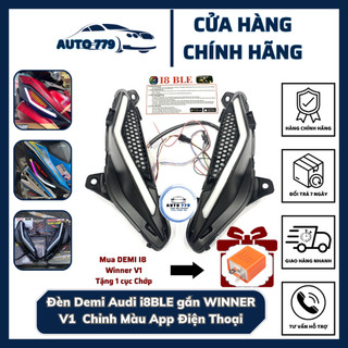 Đèn demi audi i8ble gắn winner v1 chỉnh màu app điện thoại